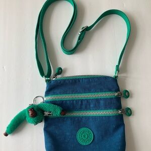 Kipling Teal and Aqua Crossbody Bag